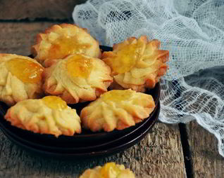 Масляное печенье с джемом