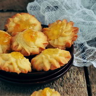 Масляное печенье с джемом