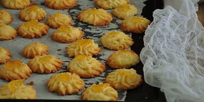 масляное печенье с джемом