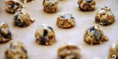 овсяное печенье с орехами и шоколадом