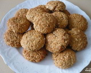 Овсяное печенье с творогом и бананом