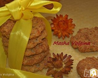 Овсяное печенье с творогом и яблоком