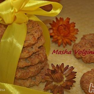 Овсяное печенье с творогом и яблоком