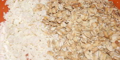 овсяное печенье с творогом и яблоком