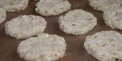 овсяное печенье с творогом и яблоком