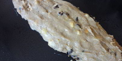 овсяные бискотти с орехами, бананами и финиками