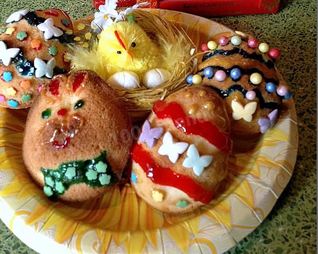 Пасхальное печенье в силиконовой форме