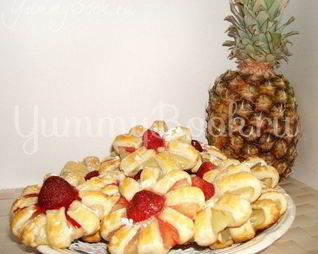 Печенье с ананасом