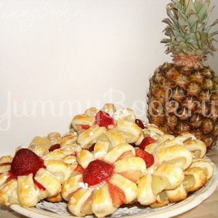 Печенье с ананасом