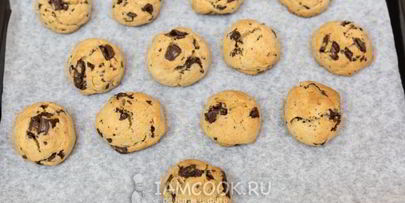 печенье с коричневым сахаром и шоколадом