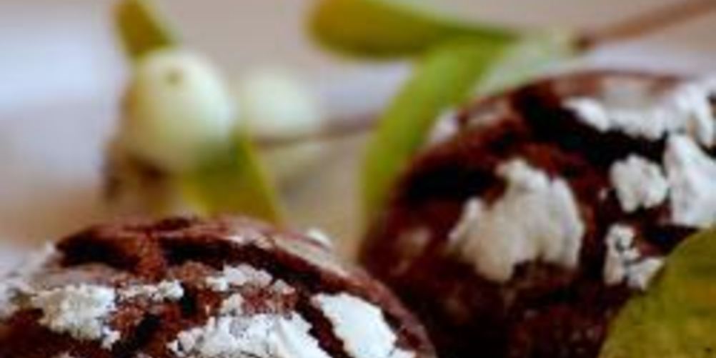 Рецепт печенье — шоколадные трещинки