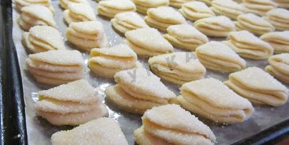 печенье творожные треугольники