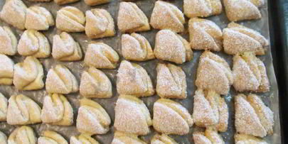 печенье творожные треугольники