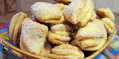 печенье творожные треугольники