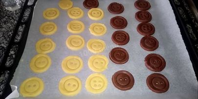 песочное печенье пуговицы