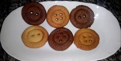 песочное печенье пуговицы