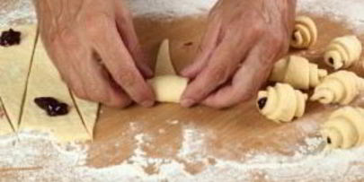 песочные рогалики с повидлом