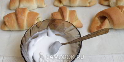 рогалики с жареными яблоками