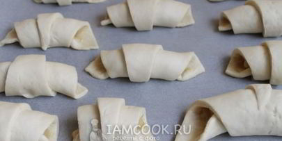 рогалики с жареными яблоками