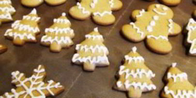 рождественское печенье с глазурью