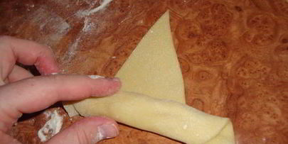 сдобные рогалики с лимонной начинкой