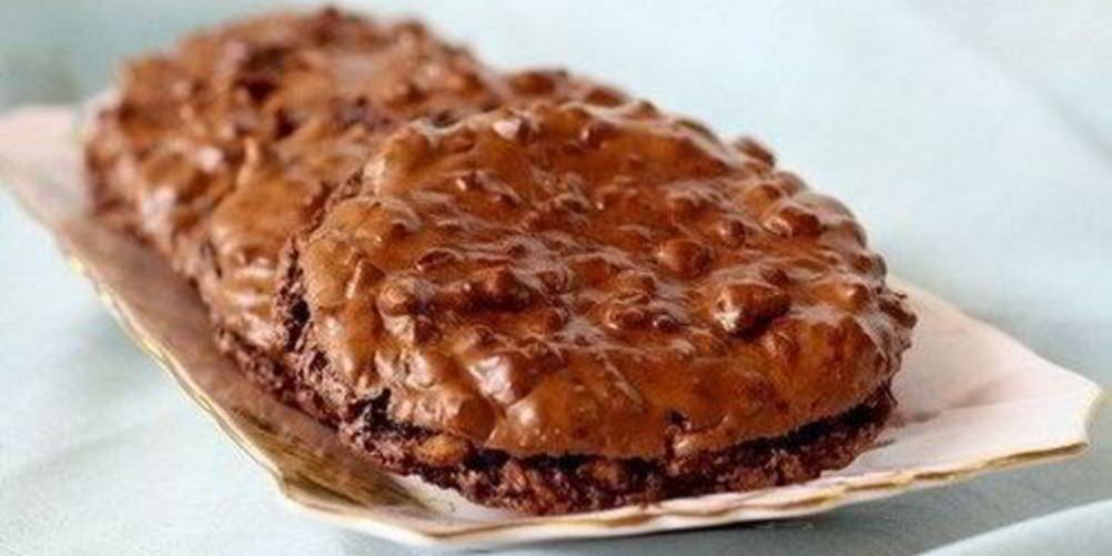 Рецепт шоколадное печенье с грецким орехом, без муки