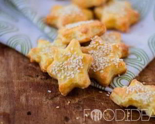 Соленое печенье с кунжутом