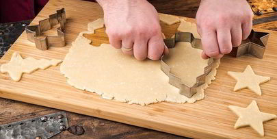 творожное печенье рождественское