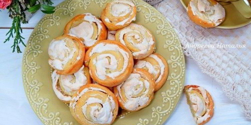 Рецепт творожное печенье с меренгой