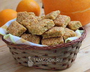 Тыквенное печенье с орехами