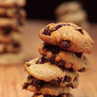 Воздушное печенье с шоколадом