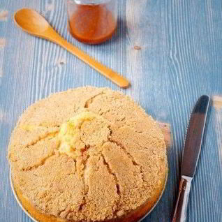 Французский яблочный пирог с крошкой