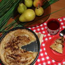 Рецепт Грушевый пирог без яиц