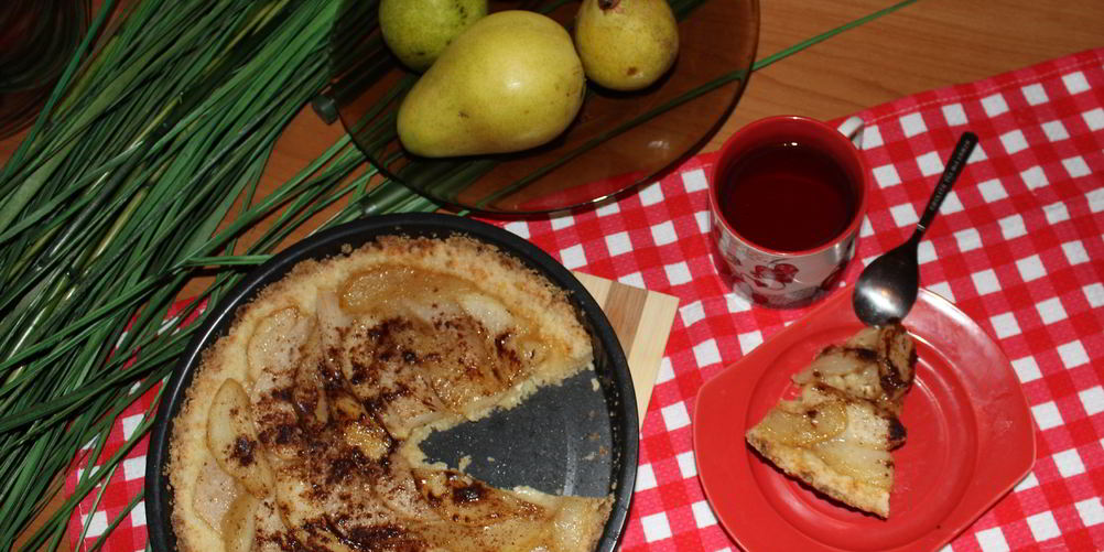 Рецепт грушевый пирог без яиц