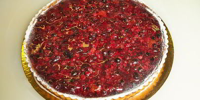 клюквенный пирог