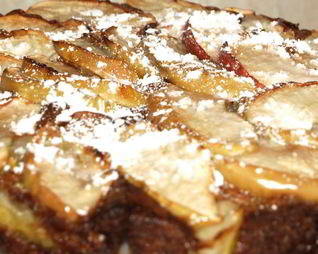 Легкий яблочный пирог