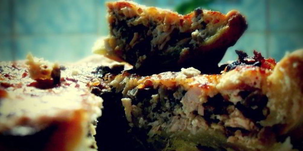 Рецепт лоранский пирог с курицей и грибами