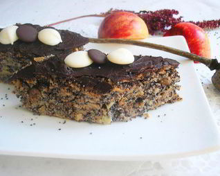 Маково-яблочный пирог