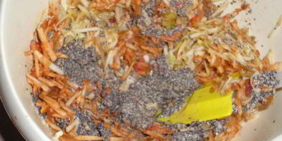 маково-яблочный пирог