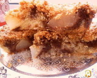 Мраморный пирог с фруктово-кокосовым вкусом