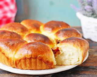 Отрывной пирог с тушеной капустой