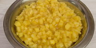 песочный пирог с айвой