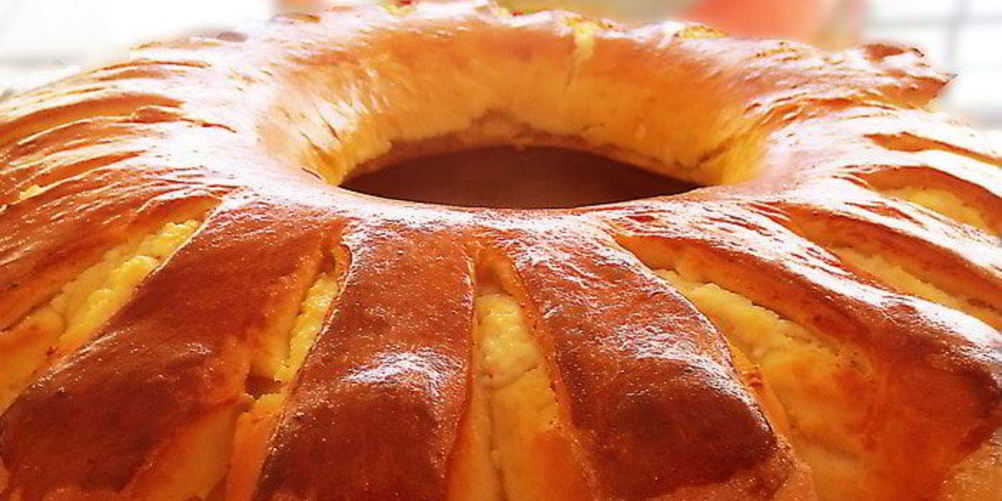 Рецепт пирог ромашка с творожно-медовой начинкой