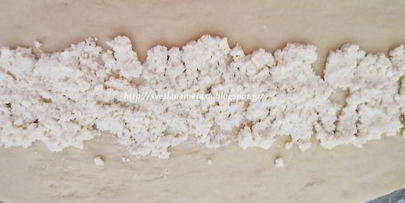 пирог ромашка с творожно-медовой начинкой