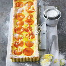 Рецепт Пирог с абрикосами и лимонной глазурью