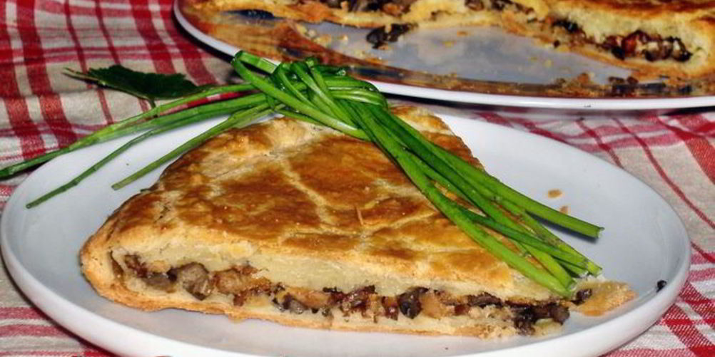 Рецепт пирог с лисичками