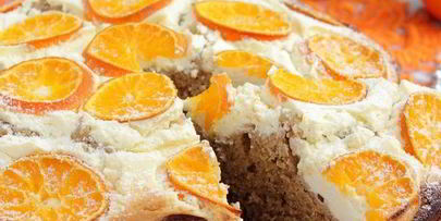 пирог с мандаринами на рождество