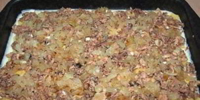 пирог с сайрой и картошкой