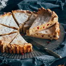 Рецепт Пирог с творогом, орехами и цукатами