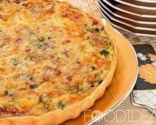 Пирог с тыквой и курицей